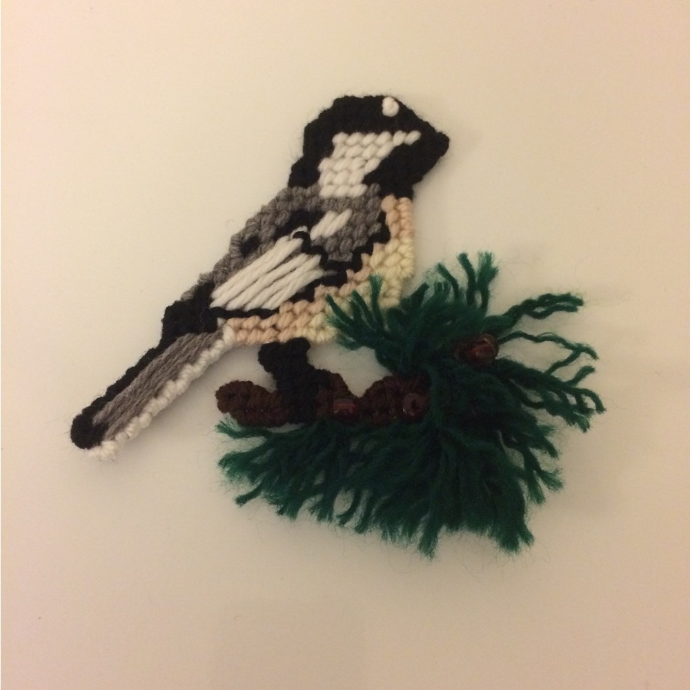 $3 Add-On Chickadee Fridge Magnet Bird Winter Christmas Handmade Home Decor